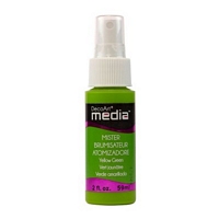 Culori acrilice cu pulverizator Media Misters, 59ml, DecoArt - Yellow Green Media Mister