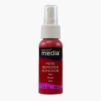 Culori acrilice cu pulverizator Media Misters, 59ml, DecoArt - Red Media Mister