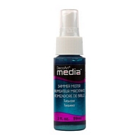 Culori acrilice cu pulverizator Media Misters, 59ml, DecoArt - Turquoise Media Shimmer Mister