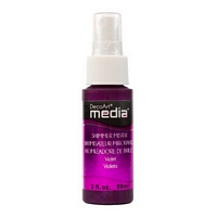 Culori acrilice cu pulverizator Media Misters, 59ml, DecoArt - Violet Media Shimmer Mister