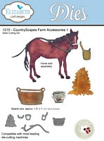 Matrite Country Scapes - Farm Accessories 1, Elizabeth Craft Designs