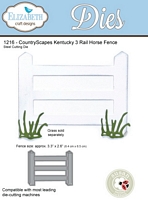 Matrite Country Scapes - Kentucky 3 Rail Horse Fence, Elizabeth Craft Designs