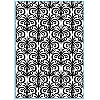 Placa embosare Fleur de Lis, 4x6in, Elizabeth Craft Designs