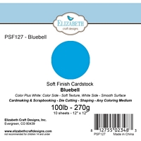 Carton color 12x12inch, 270g, set 10 coli, Soft Finish Cardstock, Elizabeth Craft Designs - Bluebell