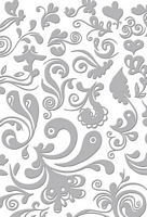 Placa embosare 5x7in, Serenity Collection Damask, Couture Creations