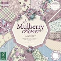 Set cartoane imprimate Mulberry Kisses, 8x8in, 48 coli, Trimcraft