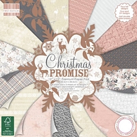 Set cartoane imprimate Christmas Promise, 12x12in, 48 coli, Trimcraft