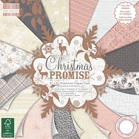 Set cartoane imprimate Christmas Promise, 8x8in, 48 coli, Trimcraft