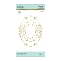 Matrite Imperial Adorned Ovals Hot Foil Plate, Spellbinders