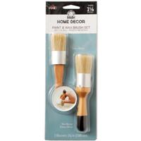 Set pensule pentru vopsea chalk paint si ceara, Folkart, Plaid