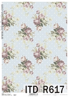 Hartie de orez pentru decoupage background, A4, 25-30gmp, ITD-R617