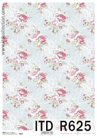 Hartie de orez pentru decoupage background, A4, 25-30gmp, ITD-R625