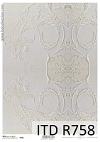 Hartie de orez pentru decoupage shabby chic, A4, 25-30gmp, ITD-R758