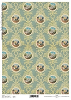 Hartie decoupage Soft ornamente, A4, 40gmp, ITD-S072