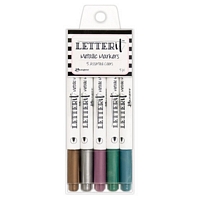 Markere Letter It Metallic Markers , set 5 buc, Ranger Ink