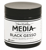 Gesso negru Media, Dina Wakleys, 4oz, Ranger Ink