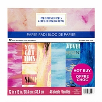 Set cartoane imprimate Bold Brushstrokes, 12x12in, Craft Smith