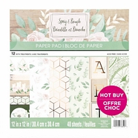 Set cartoane imprimate Sprig and Bough, 12x12in, Craft Smith