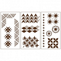 Sablon decorativ tribal, 22x42cm, Martha Stewart