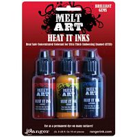 Heat It Dye Ink, Brilliant Gems, Melt Art, Ranger Ink