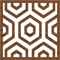Stampila Block Printing, Medium Hex Honeycomb, Fabric Creations, Plaid