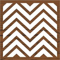 Stampila Block Printing, Medium Chevron, Fabric Creations, Plaid