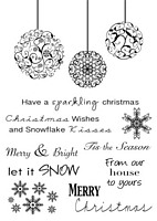 Stampile clear acrilice, Sparkling Christmas, Art Stamps