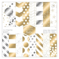 Set cartoane imprimate Modern Lustre, 12x12in, Papermania