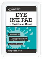 Tusiera Dye Ink Pad, 12 culori, Ranger Ink - Caribbean Coast