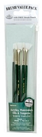 Set 5 pensule Fan, Shader, Round fir sintetic, Royal Langnickel