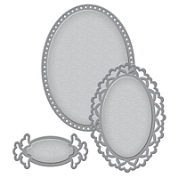 Matrite D-Lites Frill Oval, 3buc, Spellbinders