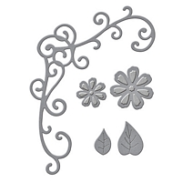 Matrite D-Lites Flower and Vine, 5buc, Spellbinders