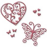 Matrite D-Lites Flutter Love, 4 buc, Spellbinders