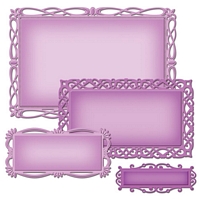 Matrite Nestabilities Romantic Rectangles Two, 4buc, Spellbinders