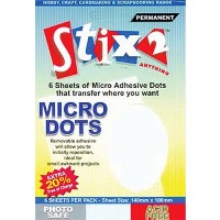 Microbuline dubluadezive, permanente, 6 coli 140x100mm, Stix2