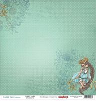 Hartie scrapbooking imprimata, Fairy Tale, Forest Fairy, 12x12in, 180g, 10buc, ScrapBerry