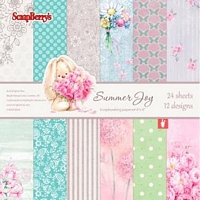 Set cartoane imprimate Summer Joy, 6x6in, Scrapberry