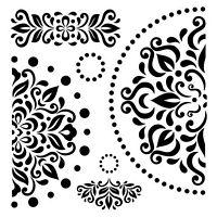 Sablon stencil Napkin pattern, ScrapBerry