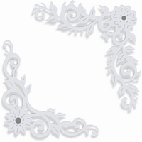 Matrite Floral Leaf Corners, Sweet Dixie