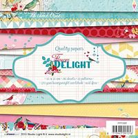 Set cartoane imprimate Flower Delight, 6x6in, 36 coli, Studio Light