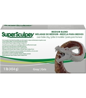 Pasta polimerica Super Sculpey Medium Blend Gray 454g, Polyform