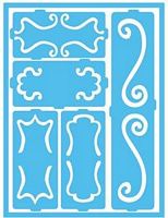 Sablon Stick-On Decorative Scrolls Patio, 8x6in, Americana Decor Stencil, DecoArt