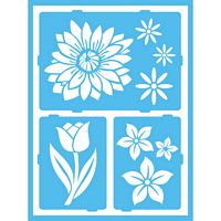 Sablon Stick-On Floral Breeze, 8x6in, Americana Decor Stencil, DecoArt