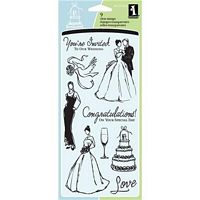 Stampile clear acrilice, Wedding, Inkadinkado