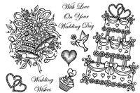 Stampile clear acrilice, Wedding Wishes, A6, Crafty Impressions