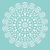 Sablon decorativ Doily, 12x12in, Kaisercraft