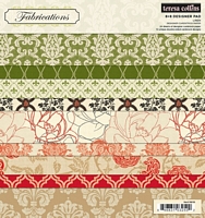 Set cartoane Fabrications Linen 8x8in, 24 coli, Teresa Collins