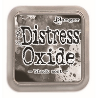 Tusiere Distress Oxide Ink Pad, Ranger Ink - Black Soot