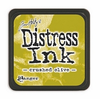 Tusiere Mini Distress Ink Pad, Ranger Ink - Crushed Olive