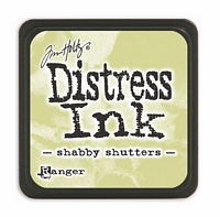 Tusiere Mini Distress Ink Pad, Ranger Ink - Shabby Shutters